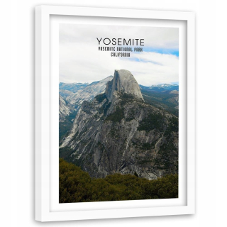 Zarámovaný obraz Biely Yosemitský národný park 80x120