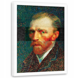 Obrázok v bielom rámci Portrét Van Gogh 70x100