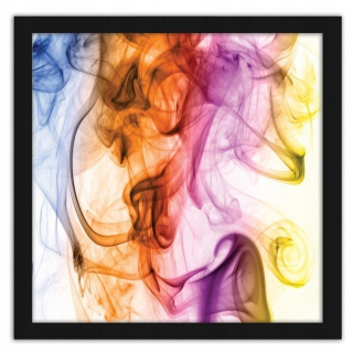 Obrázok v farebnom dymovom ráme 90x90cm