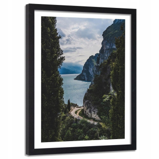 Obrázok v ráme Black Lake v horách 80x120