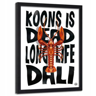 Obrázok v čiernom ráme Orange Lobster 50x70