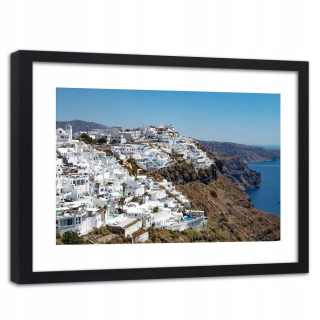 Obrázok v Gréckom ráme Black Santorini 120x80