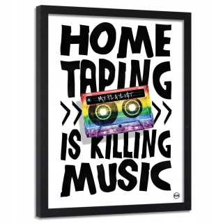 Obrázok v čiernom ráme, Rainbow Cassette 50x70