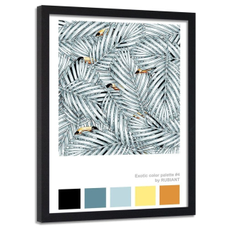 Obrázok v čiernom ráme skrytý Toucans 70x100