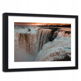 Obrázok v čiernom vodopáde Niagara 90x60