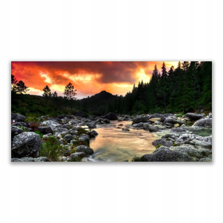 Obrázok s potlačou 140x70 Lake River Las Natura