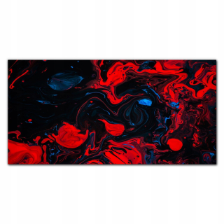 Obrázok so skleneným potlačou červenej škvrny 140x70 cm