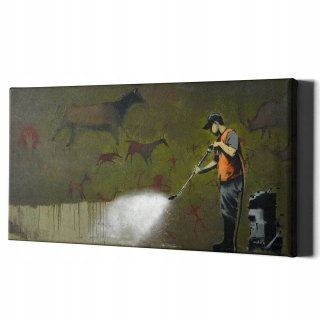 Obrázok s rámom steny pre čistič banky 137x88