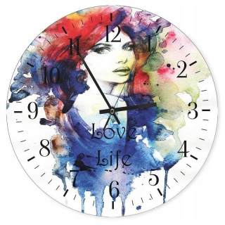 Obrázok s hodinami, Love Life 3 - 40x40