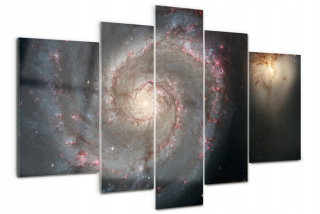 Sklenený obrázok veľký triptych pre svižný salón