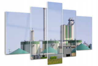 Sklenený obrázok Triptych pre spálňu bioplynia