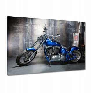 Obrázky 120x80 Blue Chopper Motor