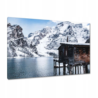 Obrázok 120x80 Zimný výhľad s horami