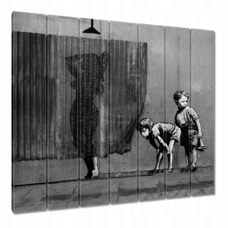 Obrazy 210x195 Banksy Laska sprcha