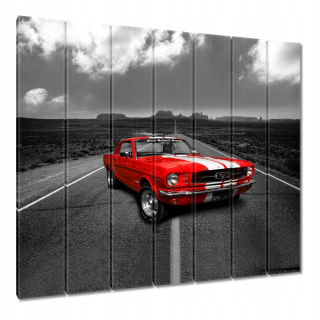 Obrazy 210x195 Red Ford Mustang USA
