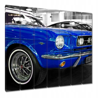 Obrazy 210x195 Blue Ford Mustang