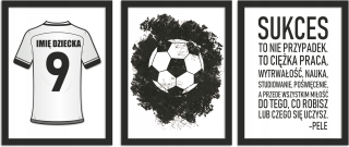 Futbalové maľby pre dieťa s menom 100x43 cm