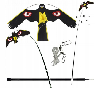Bird Repeller Sokół + Pole 8 m + otočný x 2