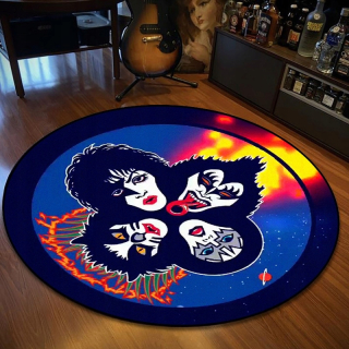 Kúpelňová predložka - Okrúhla podlahová rohož Alfombra de Metal con dis