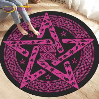 Kúpelňová predložka - Alfombra de Área de Ciercu Round Floor Mat