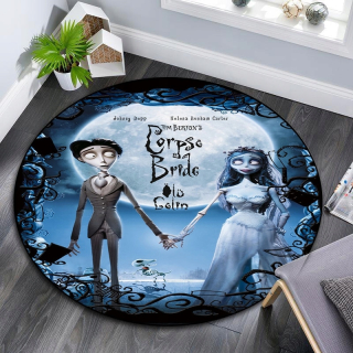 Kúpelňová predložka - Round Alfombra de Película Anim Floor Mat