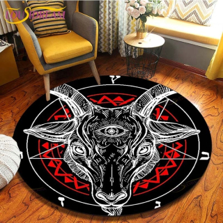 Kúpelňová predložka - Okrúhla rohožka Satan-alfombra de suelo c