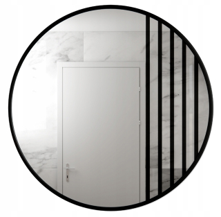 Kúpeľňové zrkadlo - Okrúhle nástenné zrkadlo Galakor Openwork Lamel 60 cm