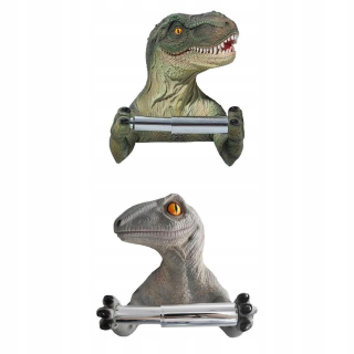 Držiak na toaletný papier - Balenie 2 3D Dinosaurov držiak toaletného papiera s