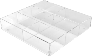 Kontajner organizátora pre zásuvky Pleksi 240x240x50