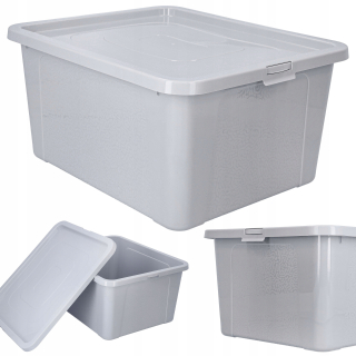 Box, nádoba - Organizér, plastová nádoba, box na hračky, šedá, 20l