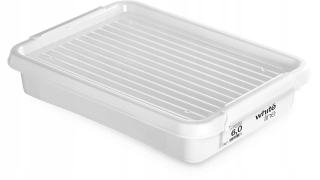 Box, nádoba - Organizér, plastová nádoba, box, kryt, 6l