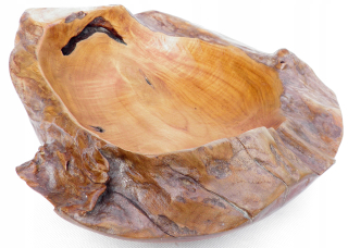 Orientálna patera misa z koreňa teak