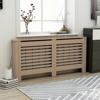 Pokrytie radiátora MDF 172 x 81 cm hnedá