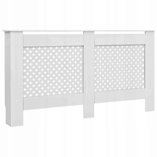 Kryt na radiátor MDF 152 x 81,5 cm biely