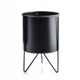 Stojan na kvety - Valec valec BLACK 23 CM