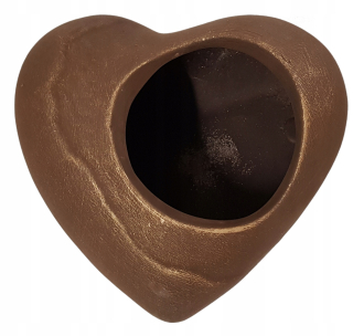 Keramický výzdoba keramického srdca 23 cm zlata