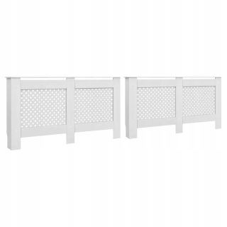 Kryt pre radiátor MDF 152 x 81,6 cm biely