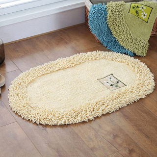Oval-beige štýl asi 50x80 cm rovný koberec łAZ