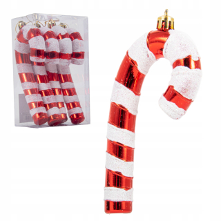 Vianočné ozdoby - Dekoratívny vianočný stromček BAUBLE - LOLLIPOP 4 PCS.