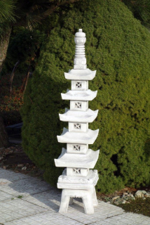 Lampáš, svietník - Pagoda Japonská postava lampa betónu 106.016
