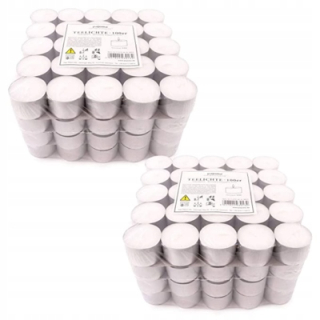 Sviečka Tealight Paraffin z Pajoma 200 PCS.