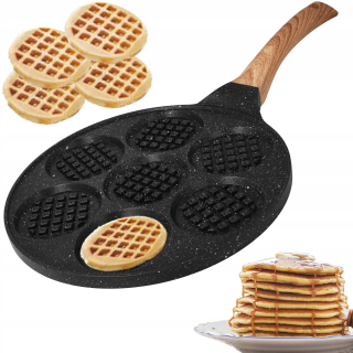 Panvica - Cadro panvica na vajíčka a palacinky 26 cm, mramor