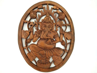Panel s dekoráciou okrúhle steny Ganesha Ganesha