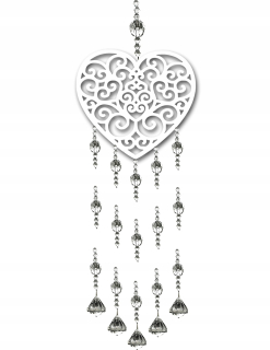 Panel Catcher Decor Crystals korálky 90 cm srdce