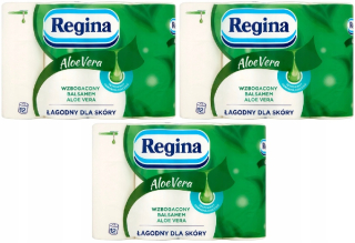 Toaletný papier - Papier Regina Aloe vera 12 roliek 3 balíčky