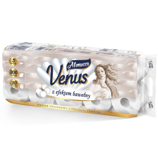 Toaletný papier - Toaletný papier Almusso Venus 3 vrstvy 10 valcov