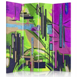 Fleyny Screen Abstrakt krajiny 145x180 cm