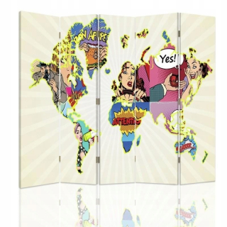 Mapa SPEEVAN SPEEVANA SVET Pop-Art 180x180 cm