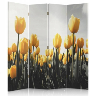 Izbová zástena Feeby Yellow tulips 145x180 cm
