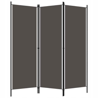 Peace Screen, Anthracite, 3-Winged, 150x180 cm